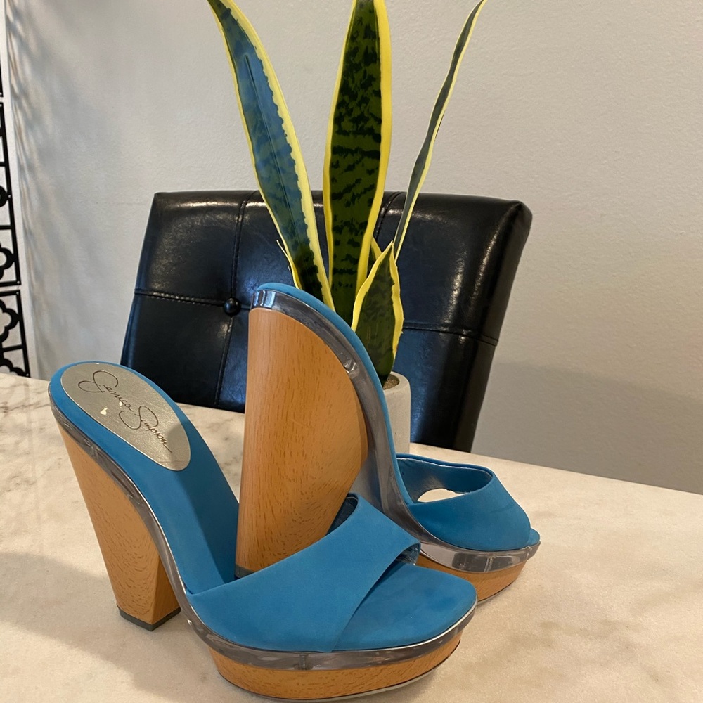 Sky Blue Wedge